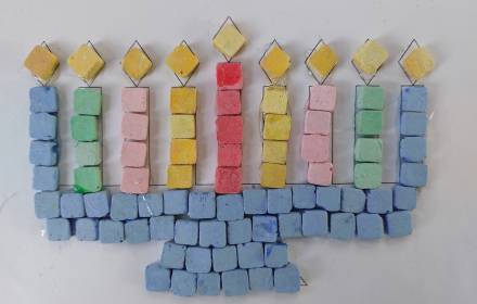 הכנת פסיפס מנורה - סדנה