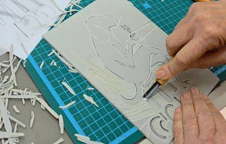 סדנת קסם הלינולאום -אמנות ההדפס הידני