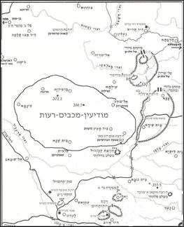 מפת אזור פעילות היחידה