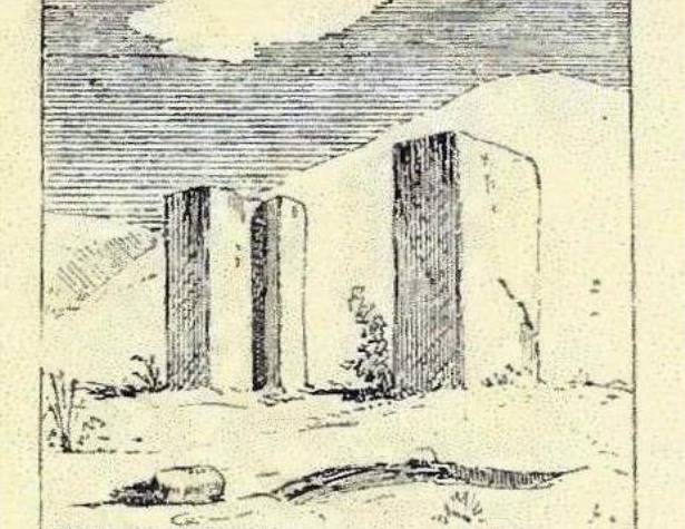 איור של מכבש בית-הבד אותו ראה קלרמון-גאנו