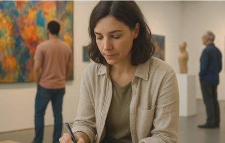 כתיבה בעקבות תערוכות