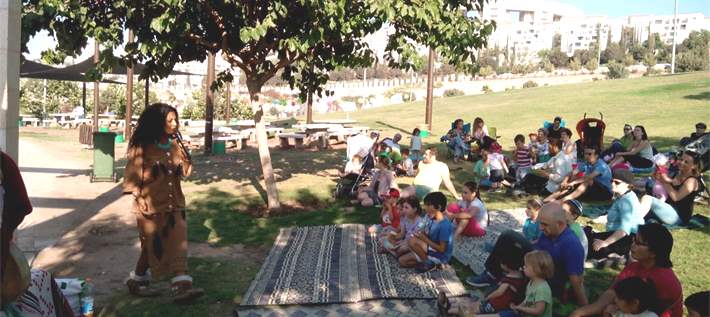 מסיבת סיום שנה לעולים בפארק ענבה