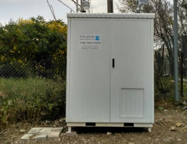 תחנת ניטור למדידת זיהום אוויר - תמונת המחשה