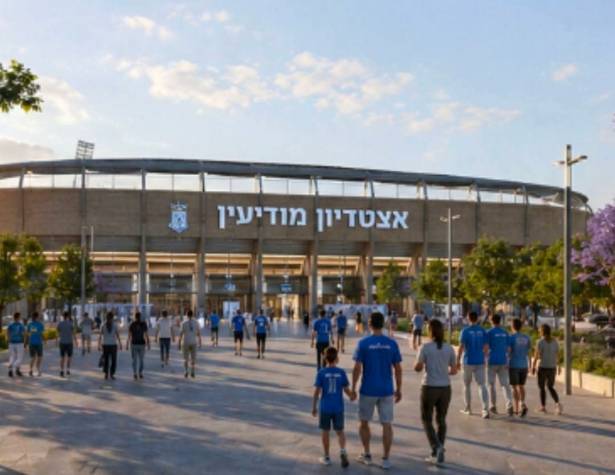 כך ייראה האצטדיון החדש (הדמייה באמצעות AI)
