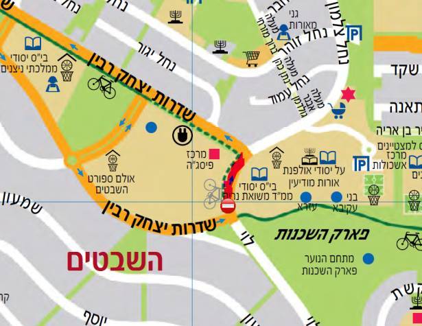 מפה עבודות שדרוג כביש לוי ונחל צלמון מפה עבודות שדרוג כביש לוי ונחל צלמון