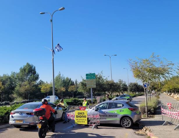 מחסום עירוני – תמונת המחשה מחסום עירוני – תמונת המחשה